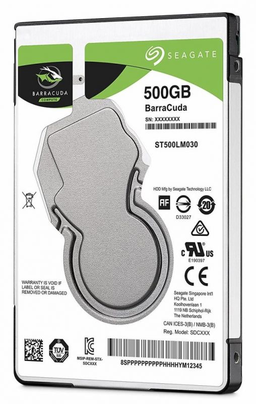 Накопичувач HDD 2.5" SATA  500GB Seagate BarraCuda 5400rpm 128MB (ST500LM030)