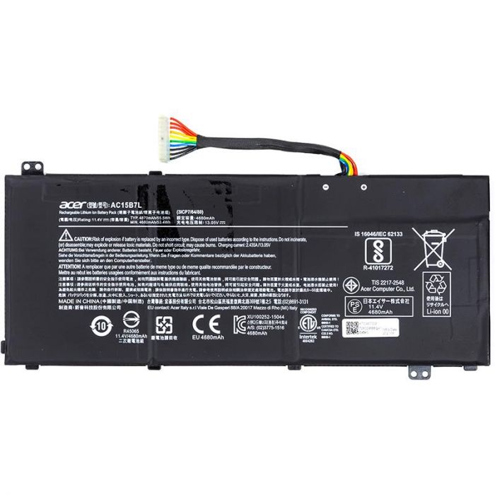 АКБ PowerPlant для ноутбука Acer Aspire V15 Nitro (AC15B7L) 11.4V 4600mAh (NB410415)