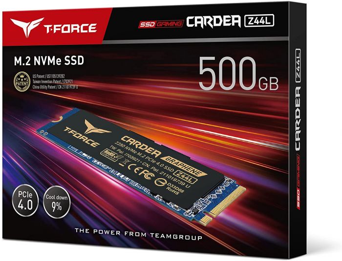 Накопичувач SSD  500GB Team Cardea Zero Z44L M.2 2280 PCIe 4.0 x4 NVMe TLC (TM8FPL500G0C127)