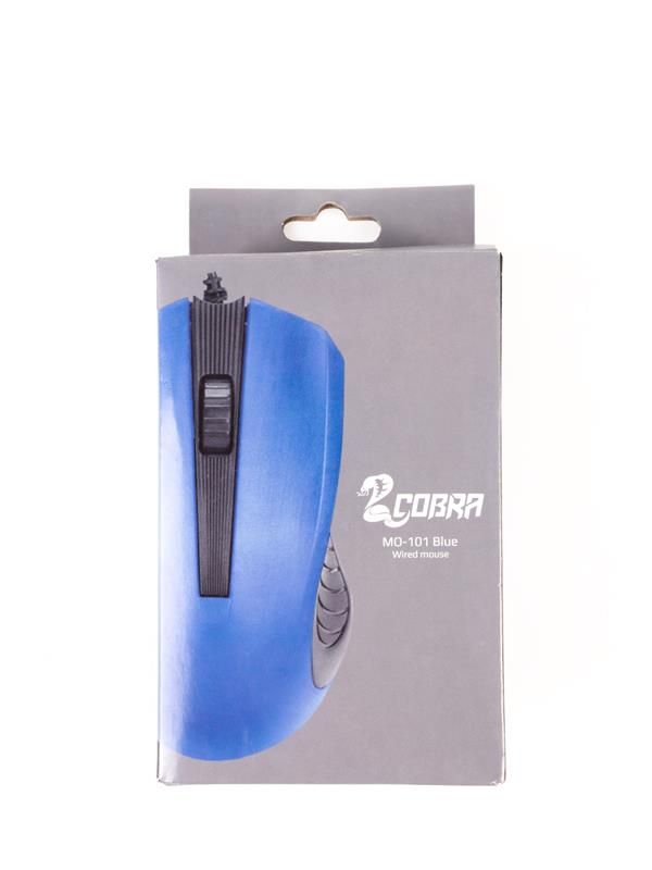 Мишка COBRA MO-101 Blue USB