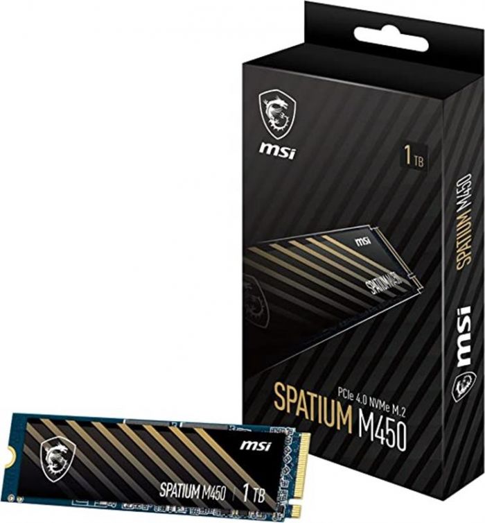 Накопичувач SSD 1TB MSI Spatium M450 M.2 2280 PCIe 4.0 x4 NVMe 3D NAND TLC (S78-440L980-P83)