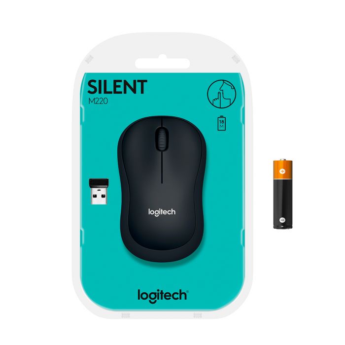 Мишка бездротова Logitech M220 Silent (910-004878) Charcoal USB