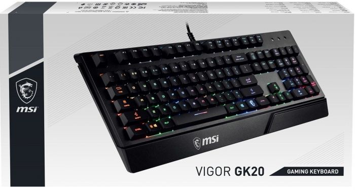 Клавіатура MSI Vigor GK20 UA Black USB