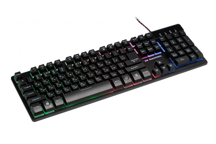 Клавіатура 2E Gaming KG280 LED Ukr (2E-KG280UB) Black USB