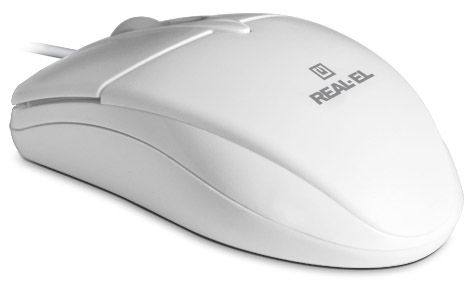 Мишка REAL-EL RM-211 White USB