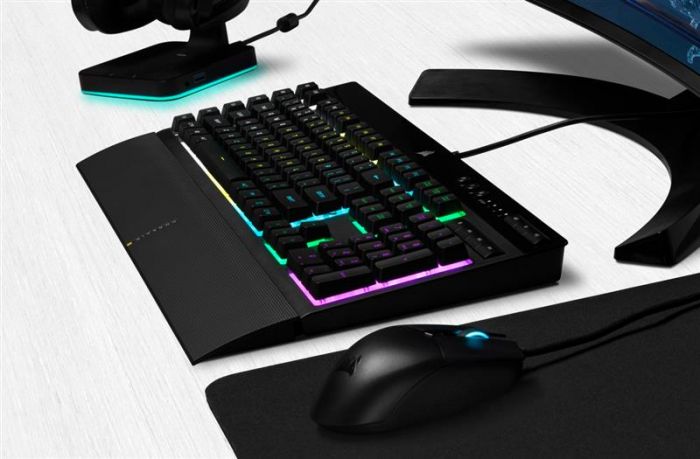 Клавіатура Corsair K55 RGB Pro (CH-9226765-RU) Black USB