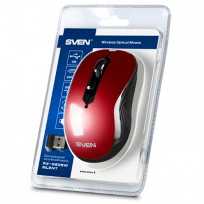 Мишка бездротова Sven RX-560SW Red USB