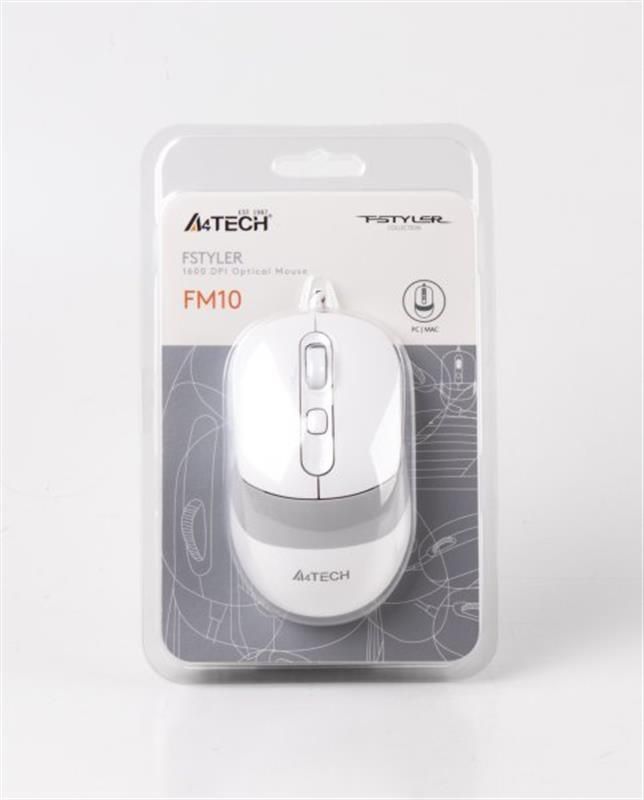 Мишка A4Tech FM10 White USB