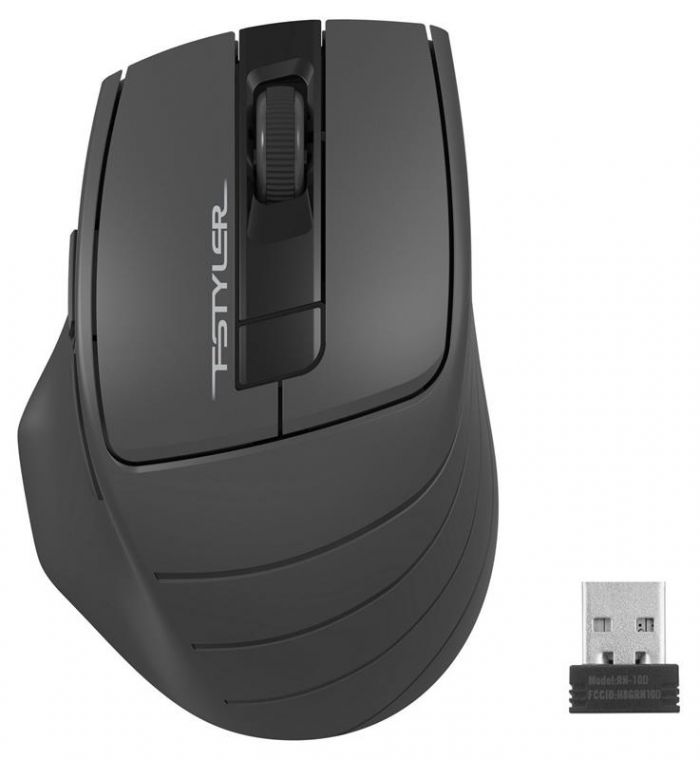 Мишка бездротова A4Tech FG30S Grey/Black USB