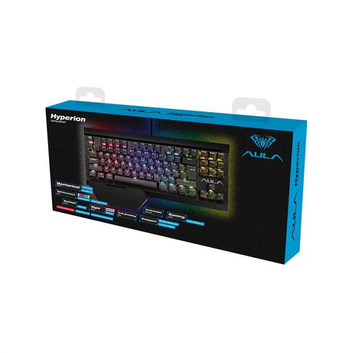 Клавіатура Aula Hyperion Mechanical RGB Wired Keyboard (6948391221755) Black USB