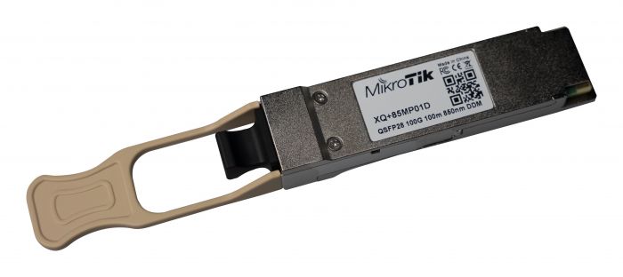 Модуль QSFP+ Mikrotik XQ+85MP01D (QSFP28, 100Gbit/s, MM, 100m, 850nm, MTP/MPO)