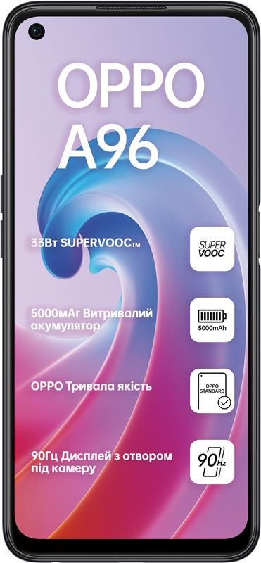 Смартфон Oppo A96 6/128GB Dual Sim Starry Black