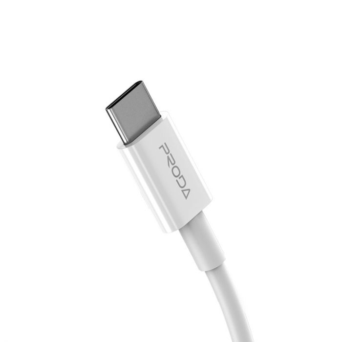 Кабель Proda PD-B27i USB-C-Lightning, 1м, White