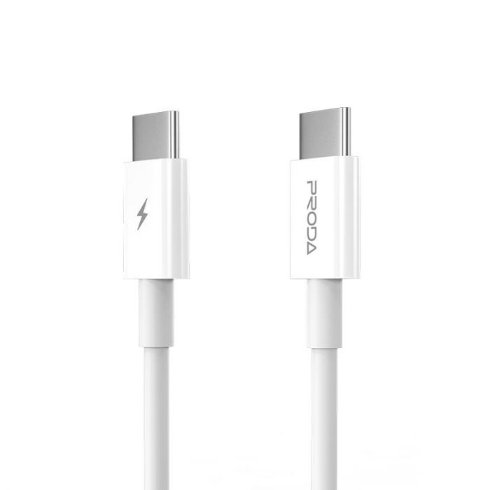 Кабель Proda PD-B26a USB-C - USB-C, 1м, White