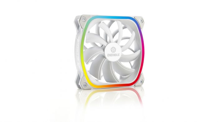 Вентилятор Enermax SquA RGB White (3pcs Pack) (UCSQARGB12P-W-BP3); 120х120х26мм, 3-pin, 4-pin