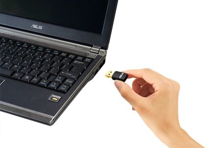 Бездротовий адаптер Asus USB-N13 C1 (N300, MiMO, USB 2.0)