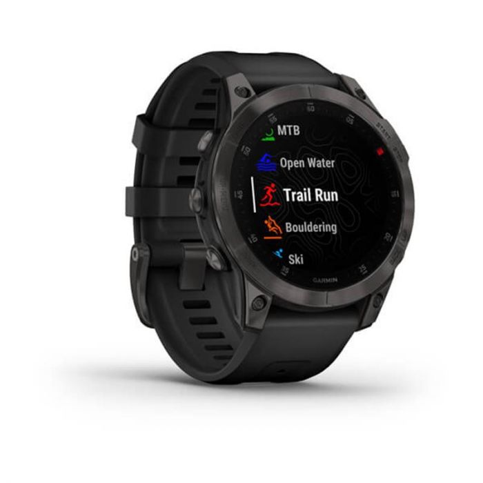 Смарт-годинник Garmin Epix 2 Sapphire Black/Titanium DLC with Black Band (010-02582-10)