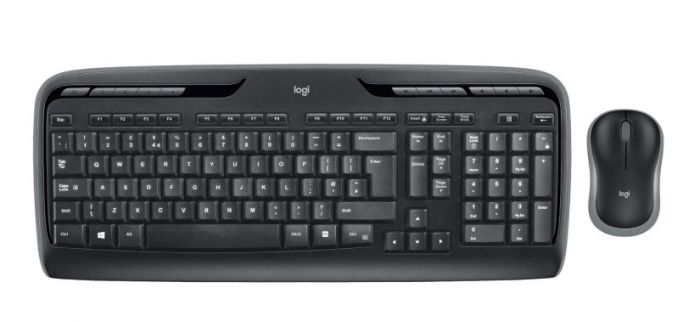 Комплект (клавіатура, мишка) бездротовий Logitech MK330 Combo Black USB (920-003989)