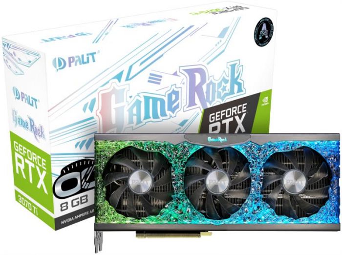 Відеокарта GF RTX 3070 Ti 8GB GDDR6X GameRock Palit (NED307T019P2-1047G)