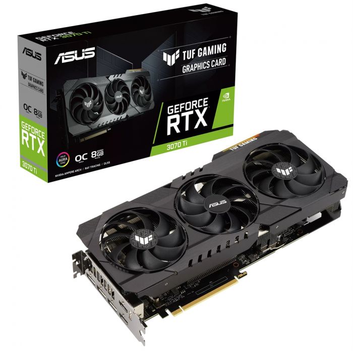 Відеокарта GF RTX 3070 Ti 8GB GDDR6X TUF Gaming OC Asus (TUF-RTX3070TI-O8G-GAMING)