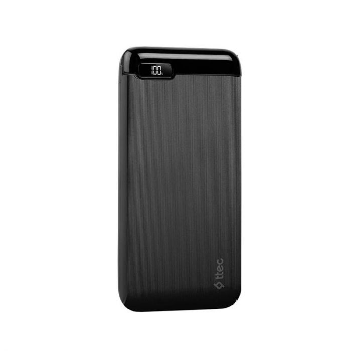 Універсальна мобільна батарея Ttec 10000mAh PowerSlim LCD PD Black (2BB185S)