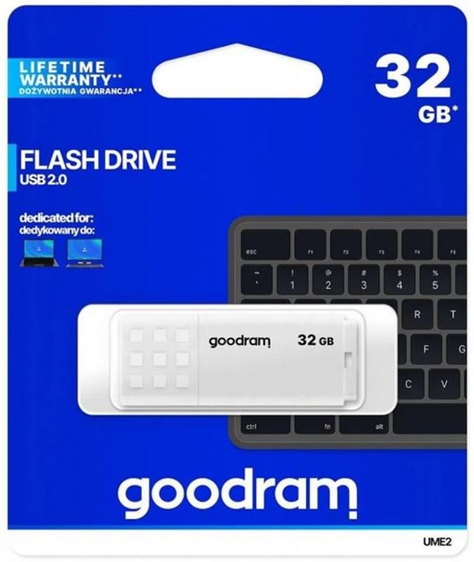 Флеш-накопичувач USB3.2 32GB GOODRAM UME2 White (UME2-0320W0R11)