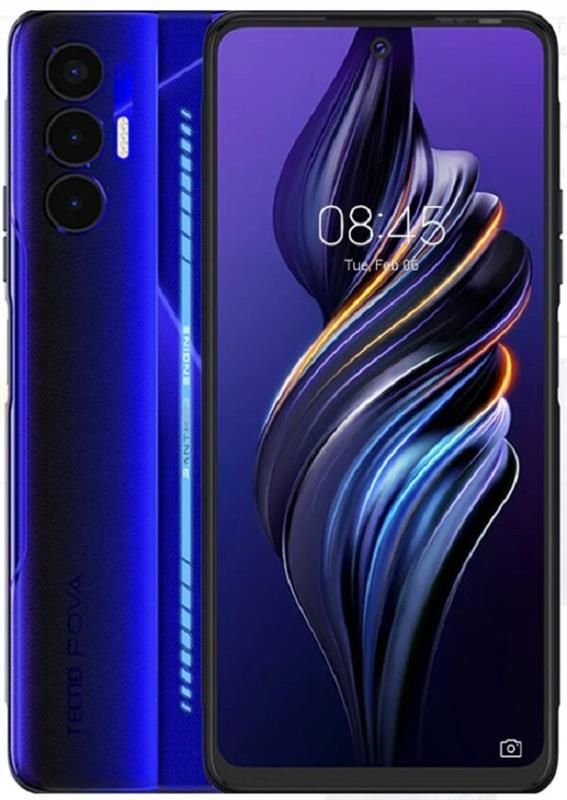 Смартфон Tecno Pova-3 (LF7n) 6/128GB Dual Sim Electric Blue (4895180781636)