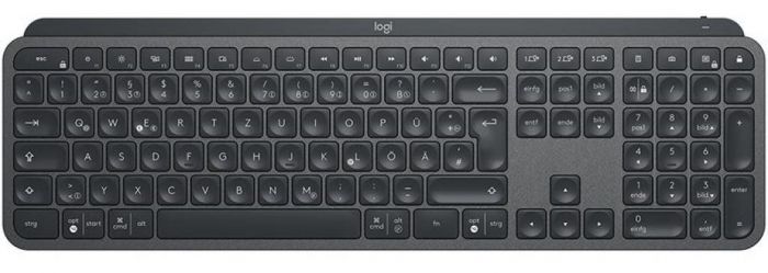 Клавіатура бездротова Logitech MX Keys Wireless Illuminated (920-009417) Graphite USB/Bluetooth