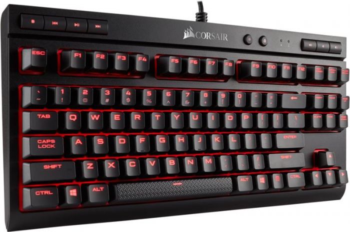 Клавіатура Corsair K63 Cherry MX Red (CH-9115020-RU) Black USB