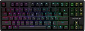 Клавіатура Hator Rockfall Evo TKL Optical Ukr Black (HTK-630)