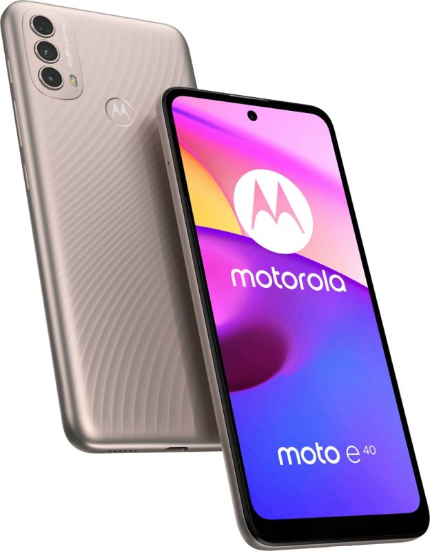 Смартфон Motorola Moto E40 4/64GB Dual Sim Pink Clay (PAVK0004UA)