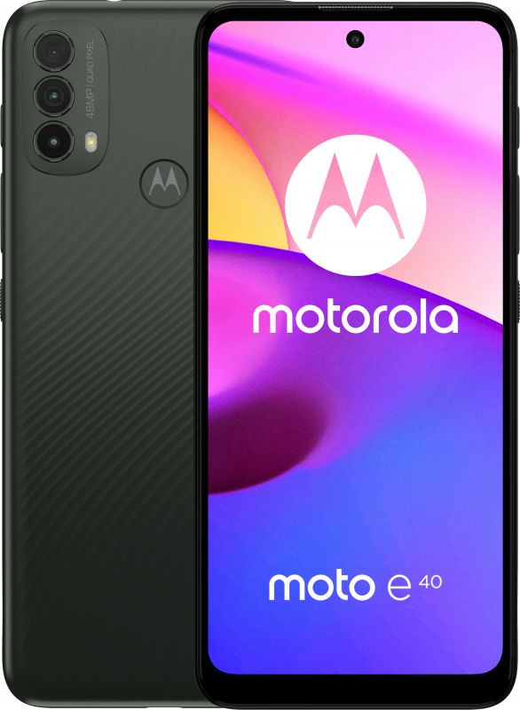 Смартфон Motorola Moto E40 4/64GB Dual Sim Carbon Gray (PAVK0005UA)