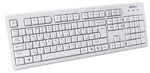 Клавіатура A4Tech KM-720 Ukr White USB