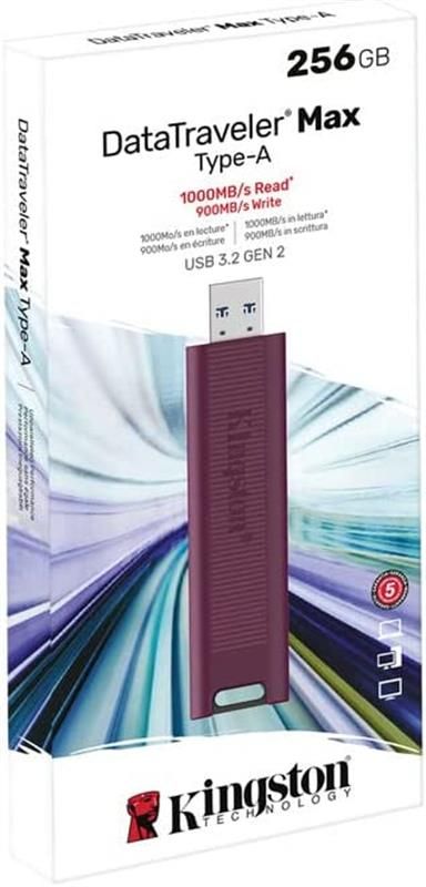 Флеш-накопичувач USB3.2 256GB Kingston DataTraveler Max Red (DTMAXA/256GB)