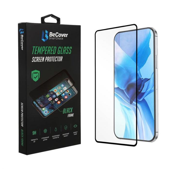 Захисне скло BeCover для Xiaomi Redmi Note 10/Note 10S/Note 11 4G Black (705993)