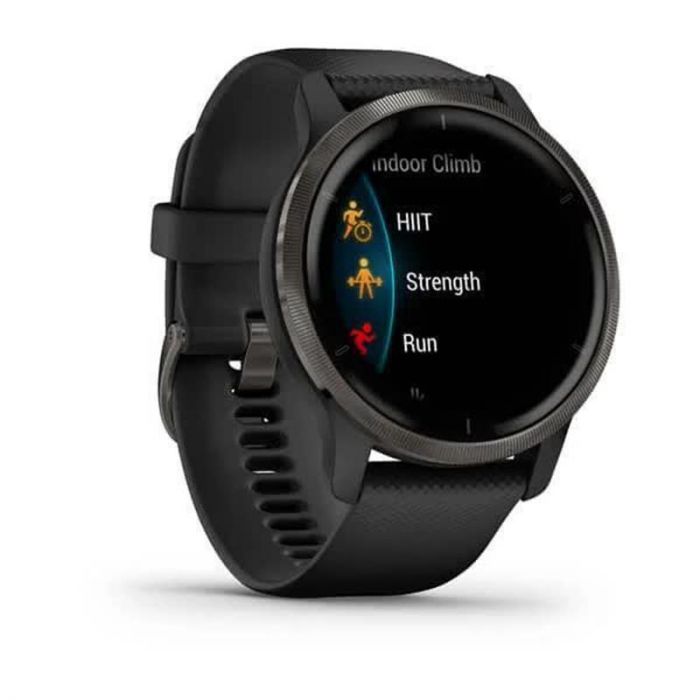 Смарт-годинник Garmin Venu 2 Plus Slate/Black with Black Band (010-02496-11)