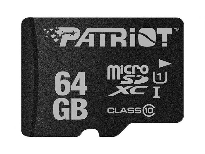 Карта пам`яті MicroSDHC  64GB UHS-I Class 10 Patriot LX (PSF64GMDC10)