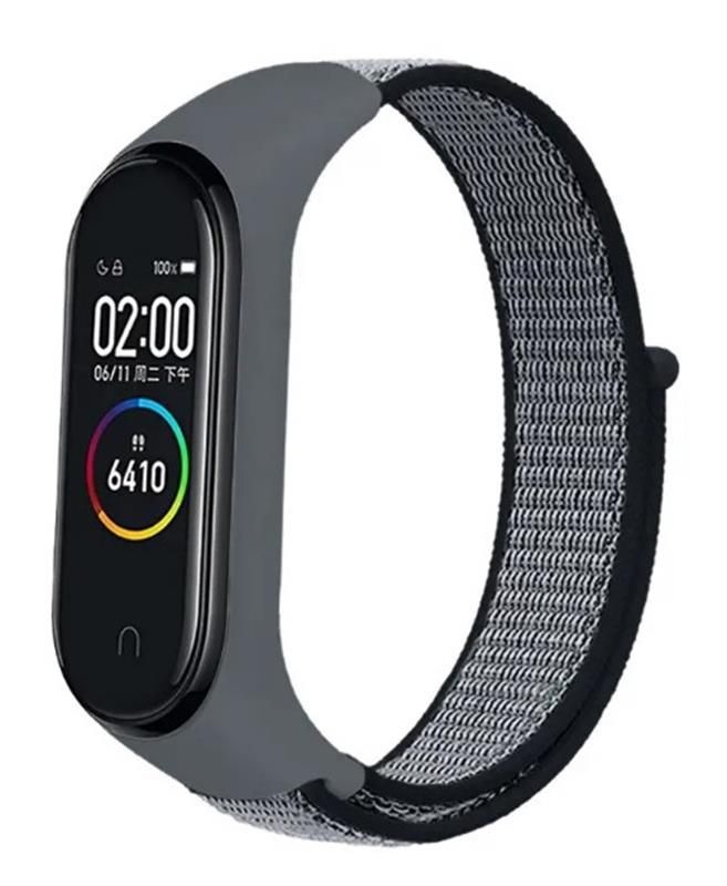 Ремінець BeCover Nylon Style для Xiaomi Mi Smart Band 7 Gray (707659)