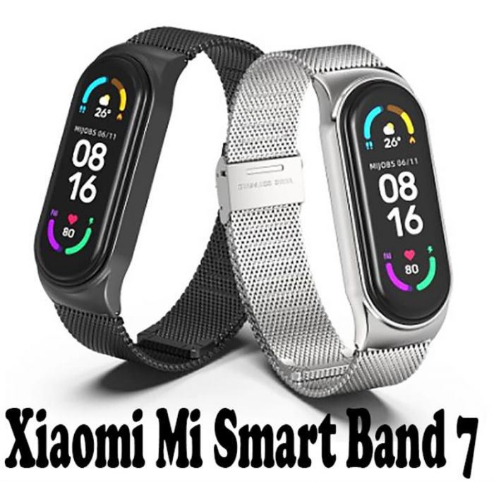 Ремінець BeCover Metal для Xiaomi Mi Smart Band 7 Gold (707495)