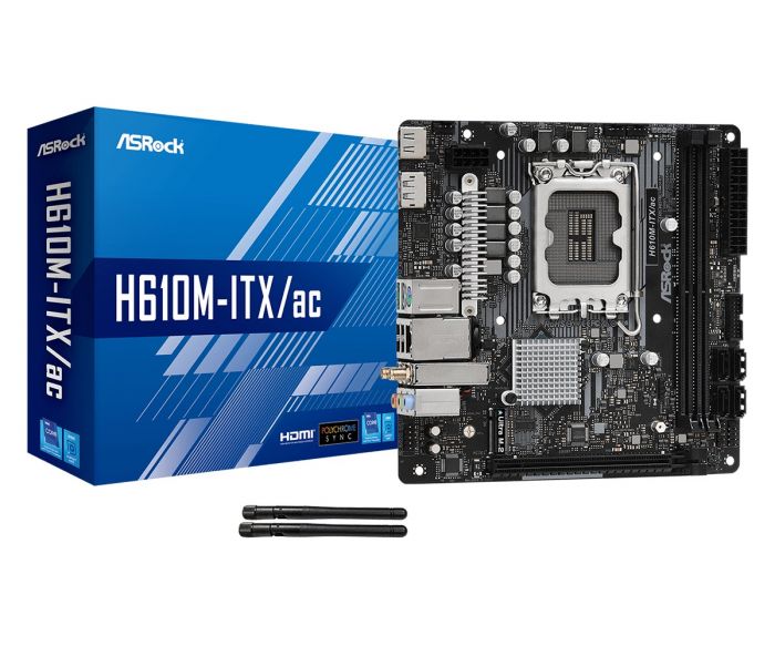 Материнська плата ASRock H610M-ITX/AC Socket 1700