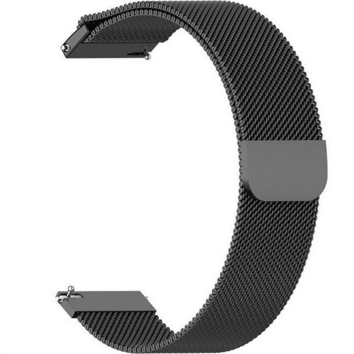 Ремінець BeCover Milanese Style для Xiaomi Amazfit Bip (22mm) Lite/Bip S Lite/GTR 42mm/GTS/TicWatch S2/TicWatch E/GTS 3/GTS 2 mini Black (707735)