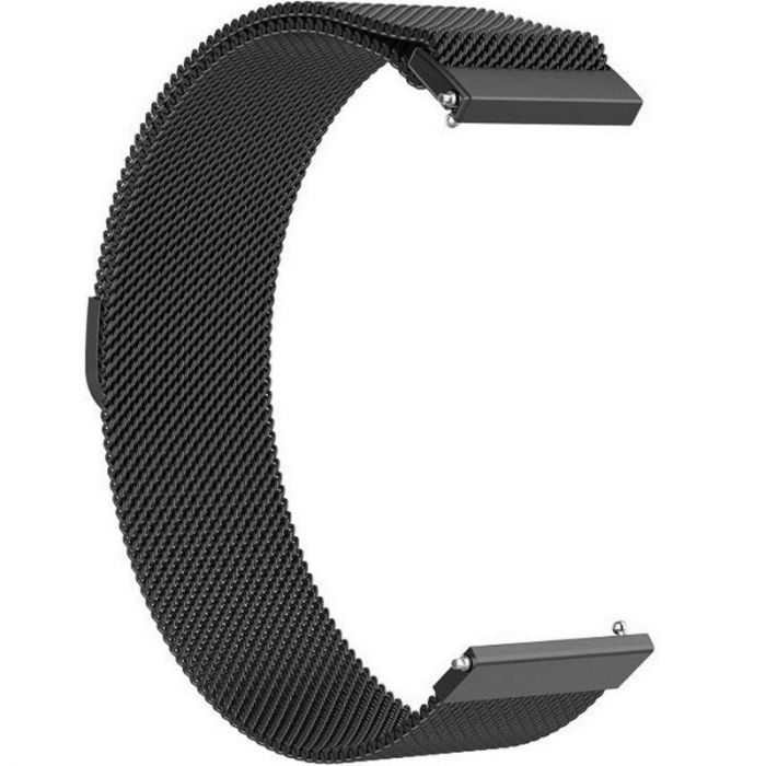 Ремінець BeCover Milanese Style для Xiaomi Amazfit Bip (22mm) Lite/Bip S Lite/GTR 42mm/GTS/TicWatch S2/TicWatch E/GTS 3/GTS 2 mini Black (707735)