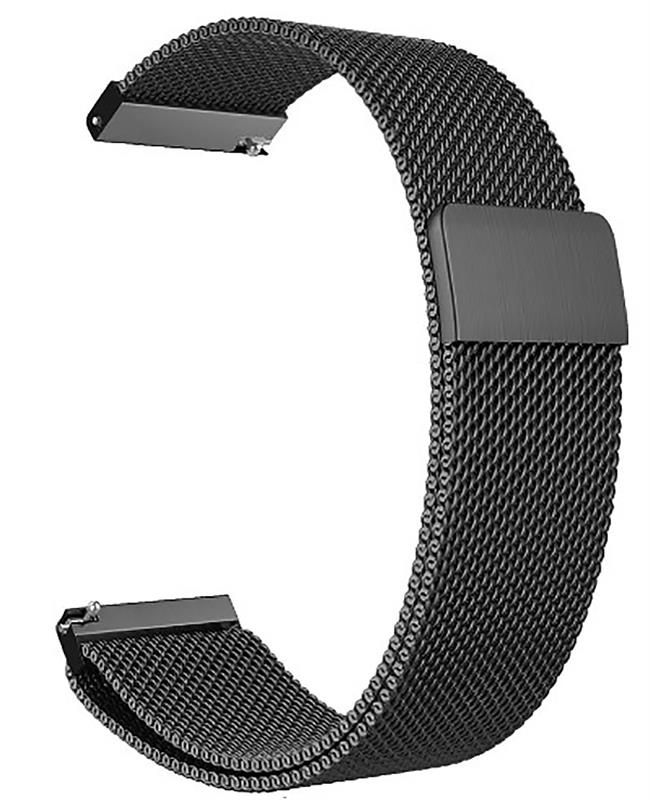 Ремінець BeCover Milanese Style для Xiaomi Amazfit Bip (22mm) Lite/Bip S Lite/GTR 42mm/GTS/TicWatch S2/TicWatch E/GTS 3/GTS 2 mini Gray (707737)