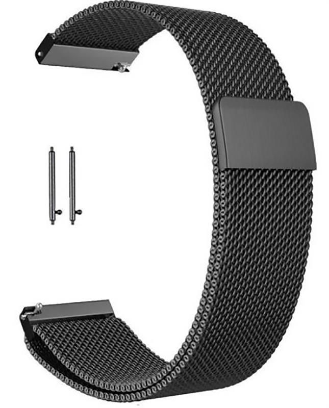 Ремінець BeCover Milanese Style для Xiaomi Amazfit Bip (20mm) Lite/Bip S Lite/GTR 42mm/GTS/TicWatch S2/TicWatch E/GTS 3/GTS 2 mini Gray (707737)