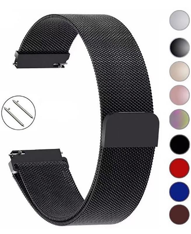 Ремінець BeCover Milanese Style для Xiaomi Amazfit Bip (20mm) Lite/Bip S Lite/GTR 42mm/GTS/TicWatch S2/TicWatch E/GTS 3/GTS 2 mini Gray (707681)