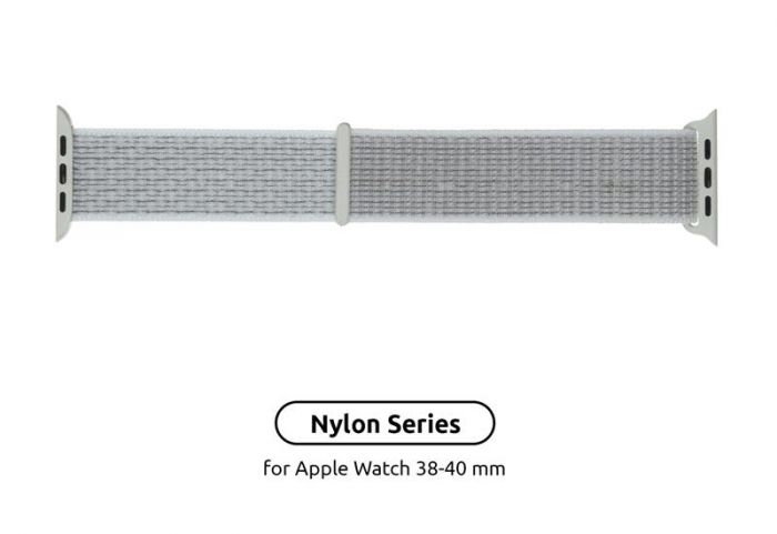 Ремінець Armorstandart Nylon Band для Apple Watch 38mm/40mm/41mm Reflective White (ARM57846)