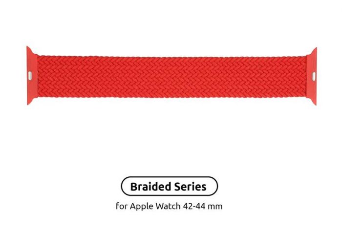 Ремінець Armorstandart Braided Solo Loop для Apple Watch 38mm/40mm/41mm Red Size 6 (148 mm) (ARM58081)