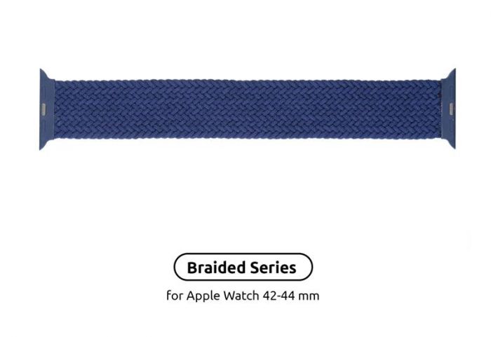 Ремінець Armorstandart Braided Solo Loop для Apple Watch 38mm/40mm/41mm Atlantic Blue Size 6 (148 mm) (ARM58078)