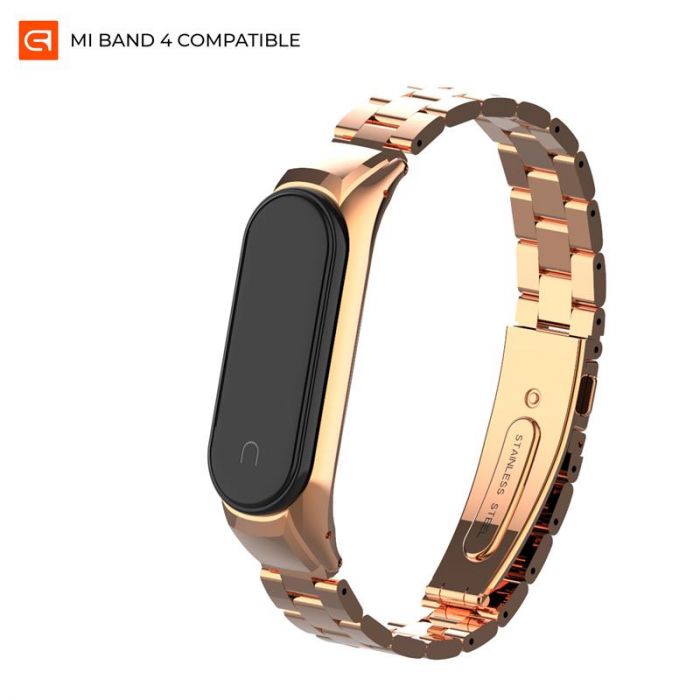 Ремінець Armorstandart Metal Band 4303 для Xiaomi Mi Band 4/3 Rose Gold (ARM55915)