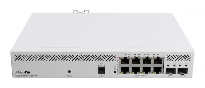 Комутатор MikroTik CSS610-8P-2S+IN